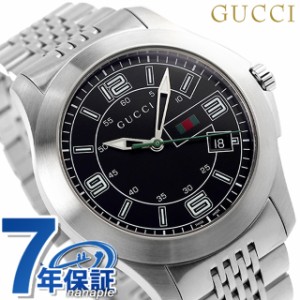 【2日間限定★400円OFFクーポン】 グッチ 時計 メンズ Ｇタイムレス ブラック GUCCI YA126201