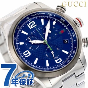 グッチ Gタイムレス クオーツ 腕時計 ブランド メンズ クロノグラフ GUCCI YA126288 アナログ ネイビー スイス製