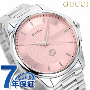 【2日間限定★全品400円OFFクーポン】【クロス付】 グッチ Gタイムレス クオーツ 腕時計 ブランド メンズ GUCCI YA126368 アナログ ピン