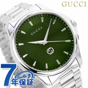 【2日間限定★400円OFFクーポン】 グッチ Gタイムレス クオーツ 腕時計 ブランド メンズ GUCCI YA126369 アナログ グリーン スイス製