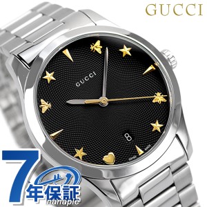 【クロス付】 グッチ 時計 Gタイムレス 38mm 蜂 星 ハート スイス製 クオーツ メンズ 腕時計 YA1264029A GUCCI