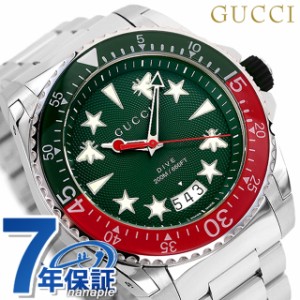 【2日間限定★400円OFFクーポン】 グッチ ダイヴ クオーツ 腕時計 メンズ GUCCI YA136222 アナログ グリーン スイス製