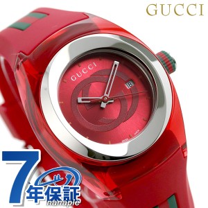 【クロス付】 グッチ シンク 36mm レディース 腕時計 ブランド YA137303 GUCCI レッド