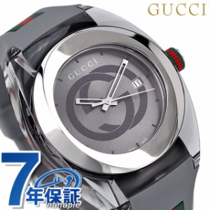 【2日間限定★400円OFFクーポン】 グッチ 時計 スイス製 メンズ 腕時計 ブランド YA137109A GUCCI シンク 46mm グレーシルバー×グレー