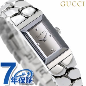 【クロス付】 GUCCI Gフレーム クオーツ 腕時計 レディース グッチ YA147501 アナログ シルバー スイス製