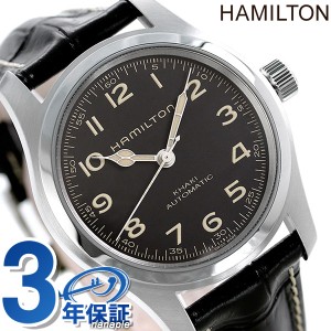 ハミルトン カーキ フィールド インターステラー マーフ 自動巻き 腕時計 メンズ H70605731 HAMILTON 機械式腕時計 ブラック
