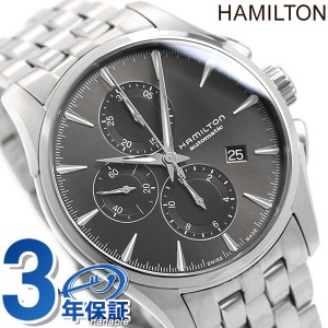 ハミルトン ジャズマスター クロノグラフ 43mm 自動巻き メンズ 腕時計 H32586181 HAMILTON 時計 グレー