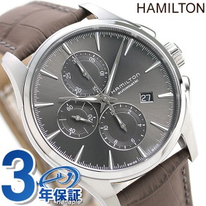 ハミルトン ジャズマスター オート クロノグラフ 43mm 自動巻き 腕時計 メンズ H32586881 HAMILTON グレー