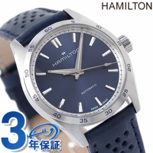 ジャズマスター パフォーマー オート 自動巻き 腕時計 メンズ レディース 革ベルト H36115640 アナログ ブルー スイス製