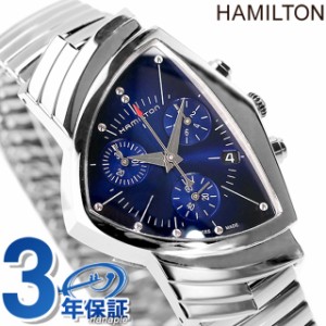 ハミルトン ベンチュラ クロノ 32,3mm クオーツ 腕時計 ブランド メンズ クロノグラフ HAMILTON H24432141 アナログ ブルー スイス製