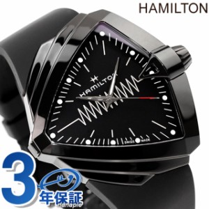 ハミルトン ベンチュラ XXL ブライト 48mm クオーツ 腕時計 ブランド メンズ HAMILTON H24604330 アナログ オールブラック 黒 スイス製