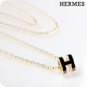 エルメス ネックレス レディース ブランド HERMES ミニポップH H147992F 03 ブラック ゴールド アクセサリー