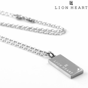 ライオンハート ネックレス メンズ レディース ブランド LION HEART エルエイチワン プレート サージカルステンレス316L 03NE0235SV シル