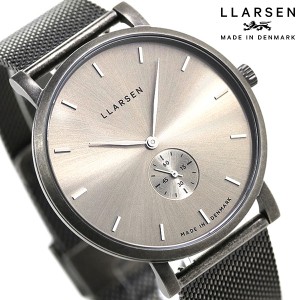 エルラーセン オキシダイジング ニコライ 41mm メンズ 腕時計 LL143OHOM LLARSEN デンマーク製 時計 ハニー グレー