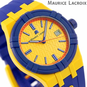 モーリスラクロア AIKON #tide Special Edition FIBA 3x3 40mm 腕時計 メンズ MAURICE LACROIX AI2008-68YZ8-800-0 アナログ イエロー ブ