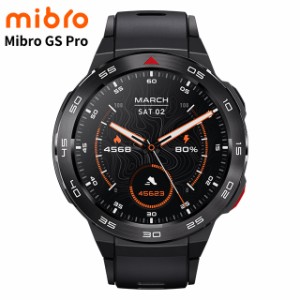 ミブロ Mibro GS Pro 充電式クオーツ スマートウォッチ ブランド メンズ Bluetooth mibro SP380009-C01 デジタル ブラック 黒