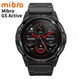 ミブロ GS Active 充電式クオーツ スマートウォッチ ブランド メンズ Bluetooth SP380010-C01 デジタル ブラック 黒