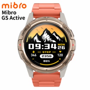 ミブロ GS Active ゴールド 充電式クオーツ スマートウォッチ ブランド メンズ Bluetooth SP380010-C23 デジタル オレンジ