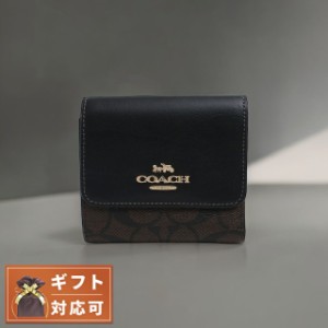 コーチ COACH 三つ折り財布 CE930-IMAA8 レディース シグネチャー SIGNATURE ブラウン/ブラック