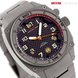 エム ティー エム ファルコン グレイ チタニウム 充電式クオーツ 腕時計 ブランド メンズ チタン MTM FAL-TGR-BKCB-MBTI アナログ ブラッ