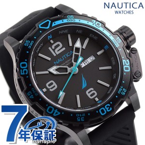 ノーティカ グレンロック ラグーン 46mm 100防水 クオーツ メンズ 腕時計 NAPGLF116 NAUTICA ブラック