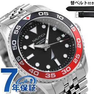 ノーティカ パシフィック ビーチ 44mm 100防水 クオーツ メンズ 腕時計 NAPPBF145 NAUTICA ブラック