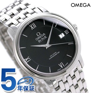 オメガ デビル プレステージ 36.8mm 自動巻き クロノメーター 424.10.37.20.01.001 OMEGA メンズ 腕時計 ブランド スイス製 ブラック 新