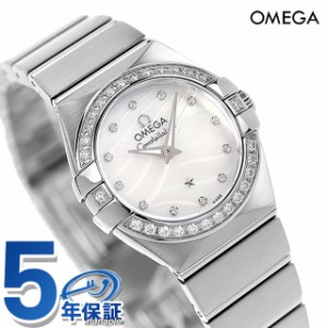 オメガ コンステレーション 24mm クオーツ 腕時計 ブランド レディース ダイヤモンド OMEGA 123.15.24.60.55.006 アナログ ホワイトシェ