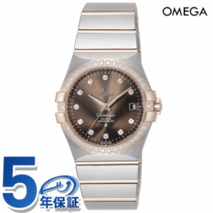オメガ コンステレーション 35mm 自動巻き 腕時計 メンズ ダイヤモンド OMEGA 123.25.35.20.63.001 アナログ ブラウン レッドゴールド 赤