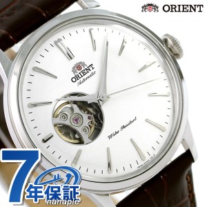 【2日間限定★400円OFFクーポン】 オリエント 腕時計 ORIENT クラシック セミスケルトン 40.5mm 自動巻き RN-AG0005S 革ベルト 時計