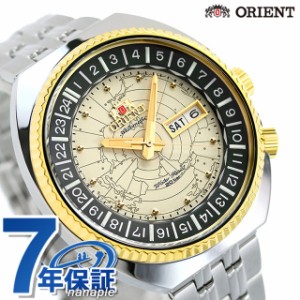 オリエント 腕時計 リバイバル ワールドマップ 自動巻き メンズ 時計 RN-AA0E01S ORIENT アイボリー