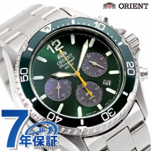 オリエント オリエントマコ ソーラーパワード 腕時計 メンズ クロノグラフ ORIENT RN-TX0204E アナログ グリーン 日本製