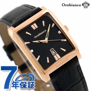 オロビアンコ パンダ クオーツ 腕時計 メンズ 革ベルト Orobianco OR001-33 アナログ ブラック 黒