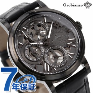 オロビアンコ ORAKLASSICA クォーツ 腕時計 メンズ オープンハート Orobianco OR002-11 アナログ ブラック 黒