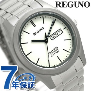 シチズン レグノ ソーラー メンズ 腕時計 KM1-415-11 CITIZEN REGUNO ホワイト プレゼント ギフト