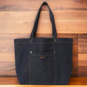 【2日間限定★全品400円OFFクーポン】 アーペーセー A.P.C. COCSX M61832 IAI INDIGO APC タイス デニム トートバッグ ネイビー レディー