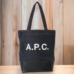 【2日間限定★400円OFFクーポン】 アーペーセー A.P.C. CODDP M61444 IAK DARK NAVY APC アクセル デニム×レザー トートバッグ ダークネ