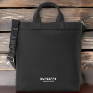 バーバリー BURBERRY 8063497 A1189 ロゴプリント アーティ トートバッグ 2WAY ショルダーバッグ ブラック メンズ ユニセックス ML ARTIE