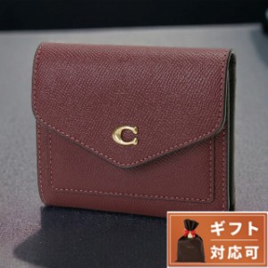 【6/23限定★1000円OFFにさらに+3倍】 コーチ COACH C2328 B4/WN ウィン 三つ折り財布 スモールウォレット ワインレッド レディース WYN 