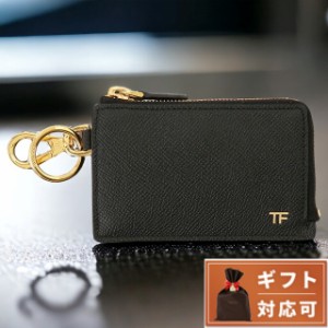 トムフォード TOM FORD YM339 LCL081G 1N001 キーリング付カードケース コインケース ブラック メンズ ウォレット SMALL GRAIN CALF CARD