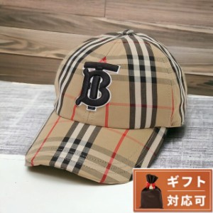 バーバリー BURBERRY 8068032 A7028 S TBロゴ モノグラムモチーフ ヴィンテージチェック コットンキャップ ベースボールキャップ 帽子 S