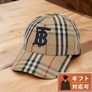 バーバリー BURBERRY 8068032 A7028 M TBロゴ モノグラムモチーフ ヴィンテージチェック コットンキャップ ベースボールキャップ 帽子 M