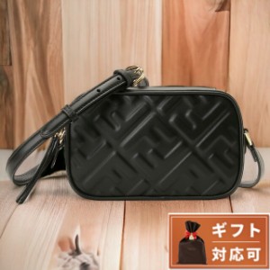 フェンディ FENDI 8BS077 ANWT F0KUR FFロゴ エンボス カメラバッグ ショルダーバッグ クロスボディ ブラック レディース CAMERA CASE EP