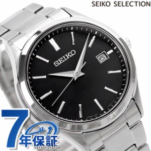 セイコーセレクション 腕時計 ブランド Sシリーズ ソーラー メンズ SEIKO SELECTION SBPX147 アナログ ブラック 黒 日本製