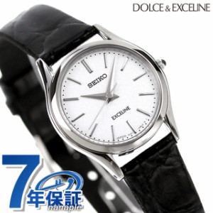 【2日間限定★全品400円OFFクーポン】 SEIKO エクセリーヌ クオーツ レディース SWDL209 DOLCE＆EXCELINE 腕時計 シルバー ブラック レザ