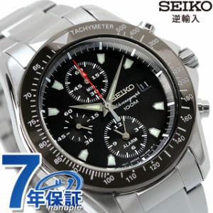 SEIKO 逆輸入 海外モデル クロノグラフ クオーツ SNA487P1（SNA487PC） メンズ 腕時計 ブラック