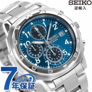 SEIKO 逆輸入 海外モデル 高速クロノグラフ SND193P1 (SND193P) メンズ 腕時計 クオーツ ブルー ブラック