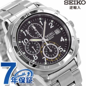 SEIKO 逆輸入 海外モデル 高速クロノグラフ SND195P1 (SND195P) メンズ 腕時計 クオーツ ブラック