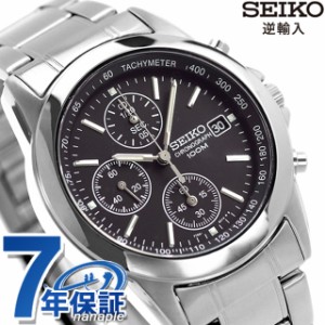 SEIKO 逆輸入 海外モデル 高速クロノグラフ SND309P1 メンズ 腕時計 クオーツ ブラック