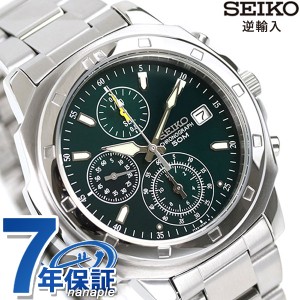 SEIKO 逆輸入 海外モデル 高速クロノグラフ SND411P1 メンズ 腕時計 クオーツ グリーン